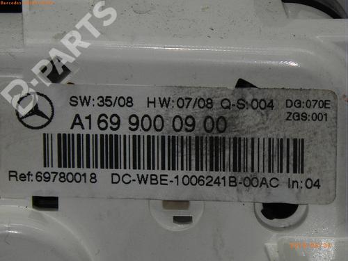 Climate control MERCEDES-BENZ A-CLASS (W169) A 150 (169.031, 169.331) | BP3187606I5 