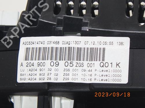 Instrument cluster MERCEDES-BENZ C-CLASS (W204) C 350 (204.056) | BP15284267C47 