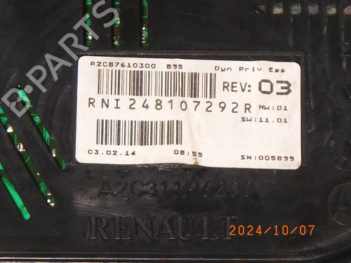 Instrument cluster RENAULT MEGANE III Grandtour (KZ0/1) 1.2 TCe (KZ16, KZ28) | BP20161141C47 