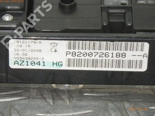 Instrument cluster RENAULT ESPACE IV (JK0/1_) 2.0 dCi (JK03, JK04, JK1C, JK1G, JK1J, JK1K) | BP7565431C47 