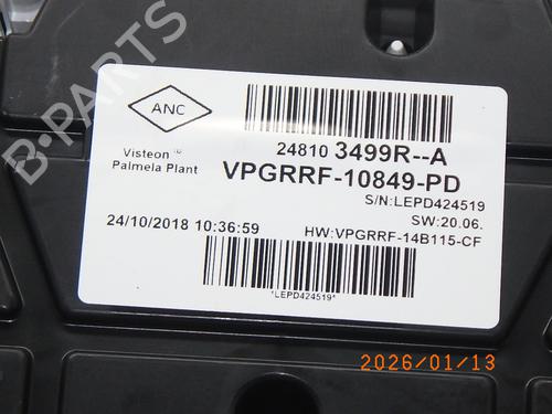 Instrument cluster RENAULT CAPTUR I (J5_, H5_) 0.9 TCe 90 | BP31592064C47 