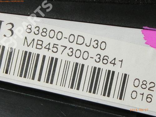 Instrument cluster TOYOTA YARIS (_P9_) 1.33 VVT-i (NSP90_, NSP90R) | BP8526959C47 