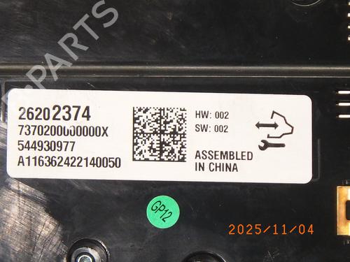 Climate control OPEL INSIGNIA A Sports Tourer (G09) 2.0 CDTI (35) | BP30104543I5 