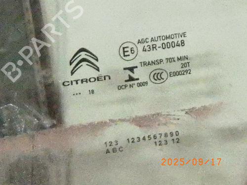 Front left door window CITROËN C3 III (SX) 1.2 THP 110 (SXHNPS, SXHNZT, SXHNZ6) | BP28952748C18