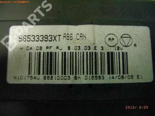 Climate control CITROËN C2 (JM_) 1.4 HDi | BP4727535I5 