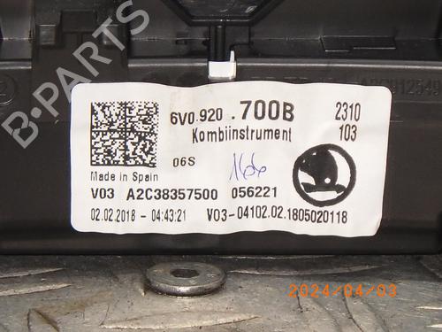 Instrument cluster SKODA FABIA III Estate (NJ5) 1.0 TSI | BP17437732C47 