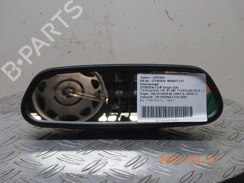 Bakspejl indvendigt CITROËN C3 III (SX) 1.2 THP 110 (SXHNPS, SXHNZT, SXHNZ6) (110 hp) 28952739