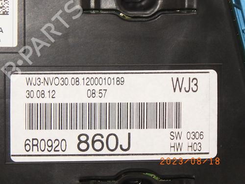Instrument cluster VW POLO V (6R1, 6C1) 1.4 (6R1) | BP14976777C47 
