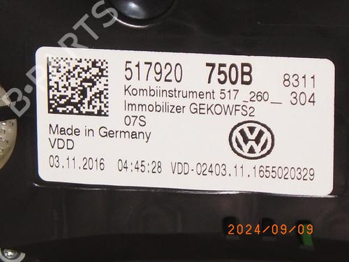 Instrument cluster VW GOLF SPORTSVAN VII (AM1, AN1) 1.4 TSI | BP19165760C47 
