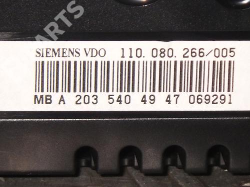 Instrument cluster MERCEDES-BENZ C-CLASS T-Model (S203) C 200 CDI (203.207) | BP1788713C47 