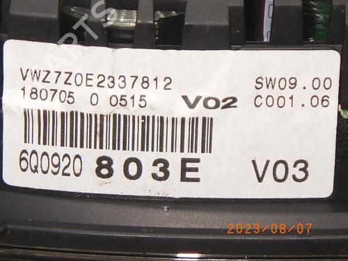 Instrument cluster VW POLO (9N_, 9A_) 1.2 12V | BP14834835C47 