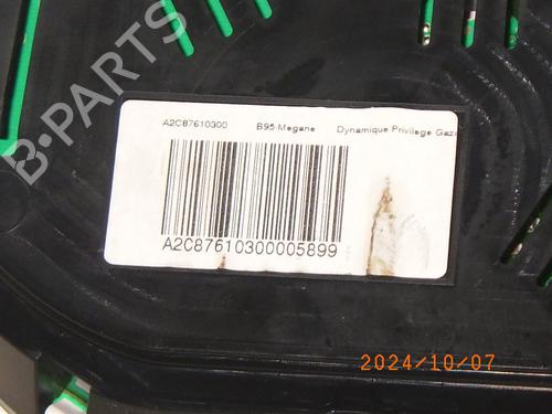 Instrument cluster RENAULT MEGANE III Grandtour (KZ0/1) 1.2 TCe (KZ16, KZ28) | BP20161141C47 
