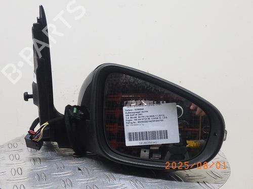 Used Right mirror VW GOLF VI (5K1) 1.4 (80 hp) 27837592