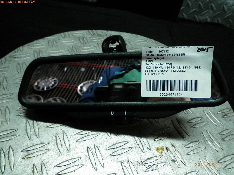Rear mirror BMW 3 Convertible (E36) 320 i 974439 | B-Parts