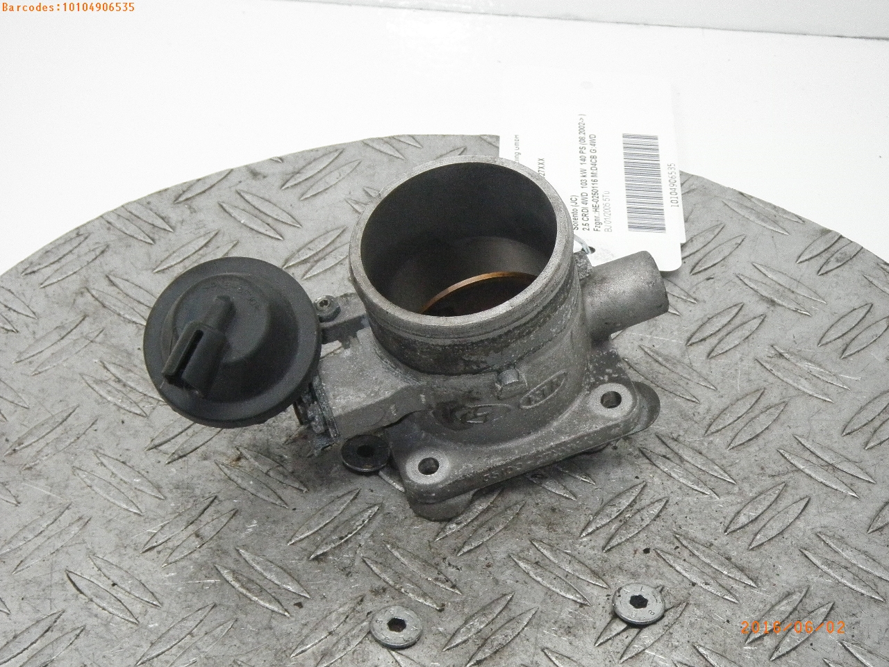 Throttle body KIA SORENTO I (JC) 2.5 CRDi 271419 BParts