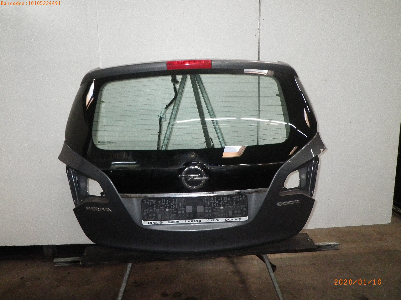 Tailgate Opel Meriva B Mpv S10 1 4 75 B Parts