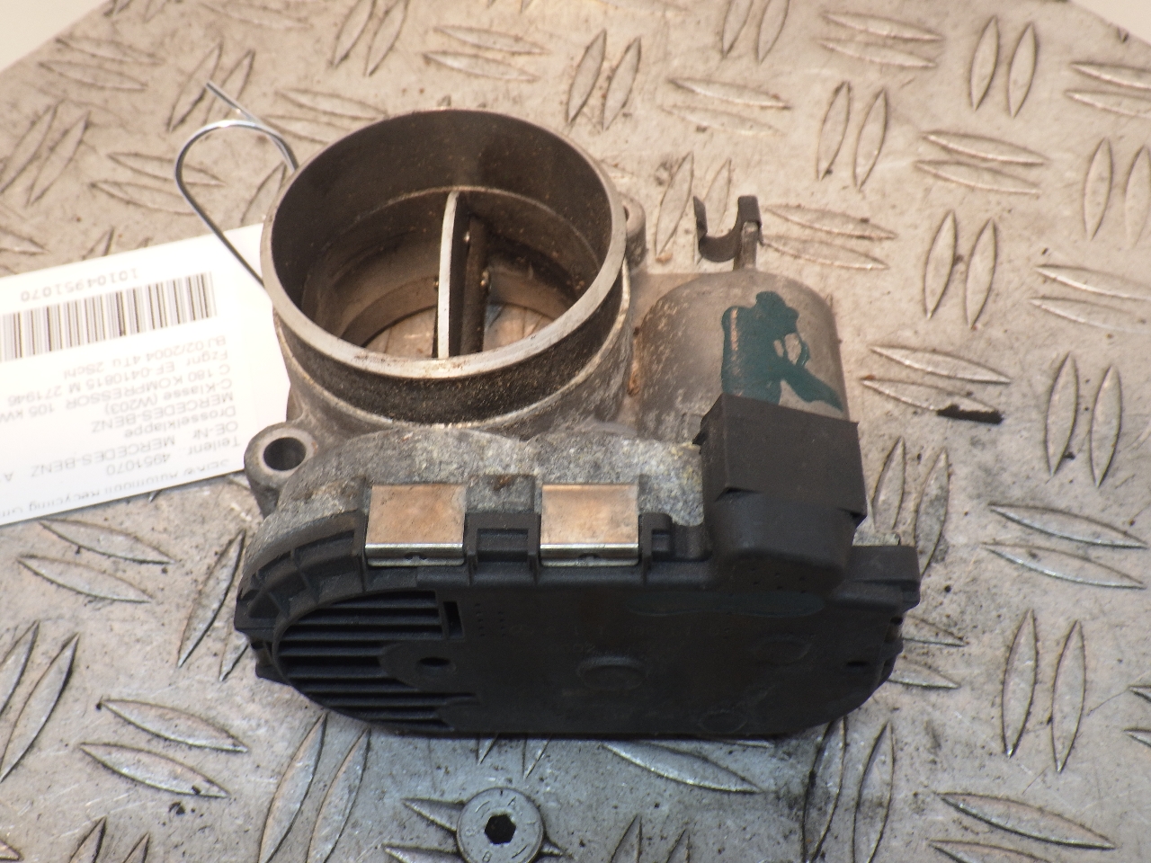Throttle body MERCEDESBENZ CCLASS (W203) C 180 Kompressor (203.046