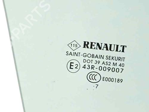 Front right door window RENAULT ZOE (BFM_) ZOE | BP28513486C19