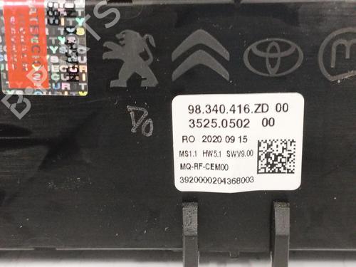 Climate control PEUGEOT EXPERT Bus (V_) 1.5 BlueHDi 120 | BP12442620I5 
