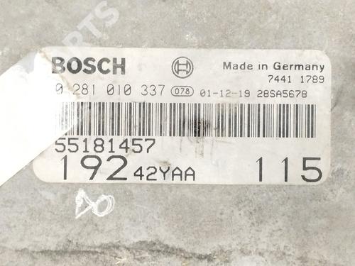 Engine control unit (ECU) FIAT STILO (192_) 1.9 D Multijet | BP11393207M57 