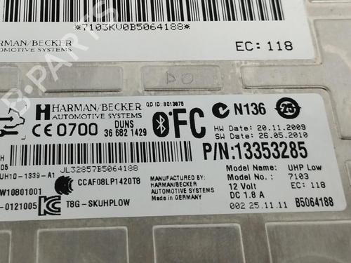 Elektronisk modul OPEL MERIVA B MPV (S10)  | BP16849103M83 