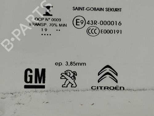 Front left door window PEUGEOT RIFTER  | BP17773460C18 