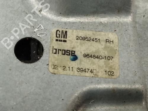 Rear right window mechanism OPEL INSIGNIA A (G09) 2.0 CDTI (68) | BP16868646C25 