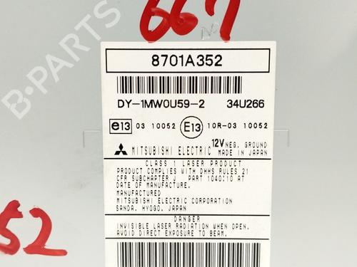 Radio MITSUBISHI ASX (GA_W_)  | BP17702885E6 