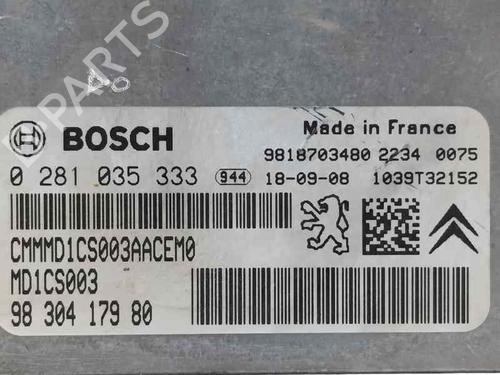 Engine control unit (ECU) CITROËN JUMPY III Bus (V_) 1.5 BlueHDi 120 | BP27691660M57