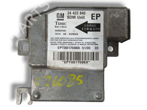 Used ECU airbags OPEL CORSA C (X01) [2000-2009]  20671943