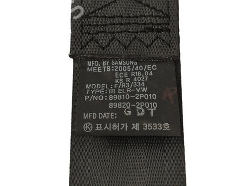 Rear right seatbelt KIA SORENTO II (XM) 2.0 CRDi 4WD | BP16270024I28 
