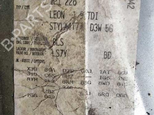 Alternator SEAT LEON (1P1) 1.9 TDI | BP11018442M7 
