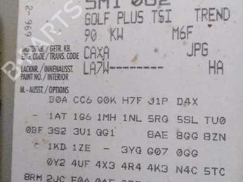 Rear left window mechanism VW GOLF PLUS V (5M1, 521)  | BP6320279C24 