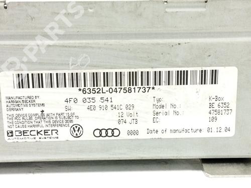 Radio AUDI A6 C6 (4F2) 3.0 TDI quattro | BP11942162E6 