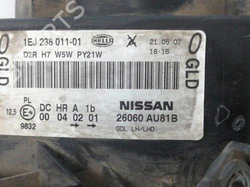 Left headlight NISSAN PRIMERA (P12) 2.2 Di | BP10917198C28 