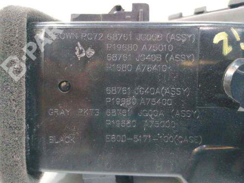 Air vent NISSAN X-TRAIL II (T31) 2.0 dCi 4x4 | BP11659219I21 