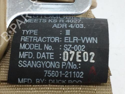 Sicherheitsgurt hinten links SSANGYONG RODIUS I 2.7 Xdi | BP12534605I29 