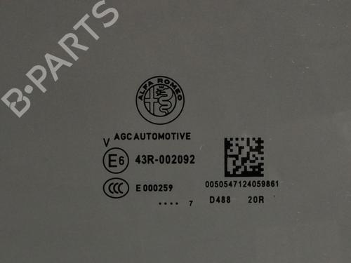 Rear left door window ALFA ROMEO GIULIA (952_) 2.0 (952ABA25B) | BP13705262C20 
