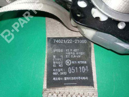 Front right seatbelt SSANGYONG RODIUS I  | BP8721736I25 