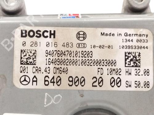Engine control unit (ECU) MERCEDES-BENZ A-CLASS (W169) A 200 CDI (169.308, 169.008) | BP16116890M57 
