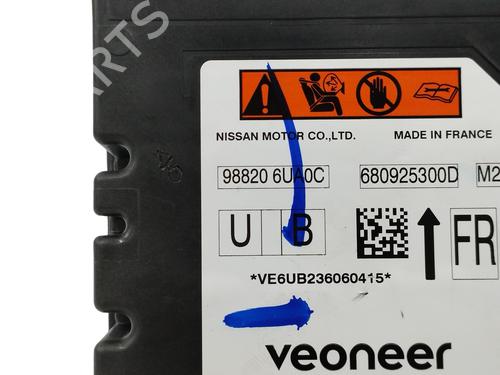 ECU airbags NISSAN QASHQAI III (J12) 1.3 DIG-T All-wheel Drive | BP16824326M53 