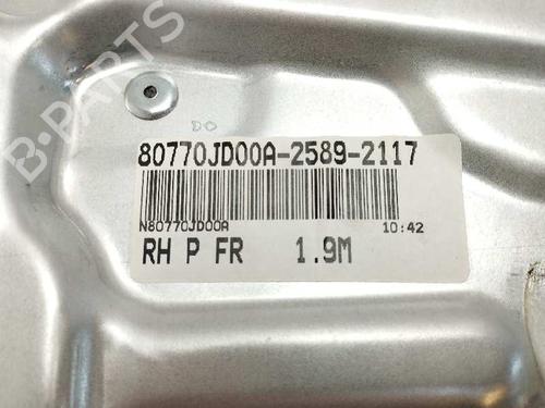 Front right window mechanism NISSAN QASHQAI I (J10, NJ10) 1.5 dCi | BP9829575C23