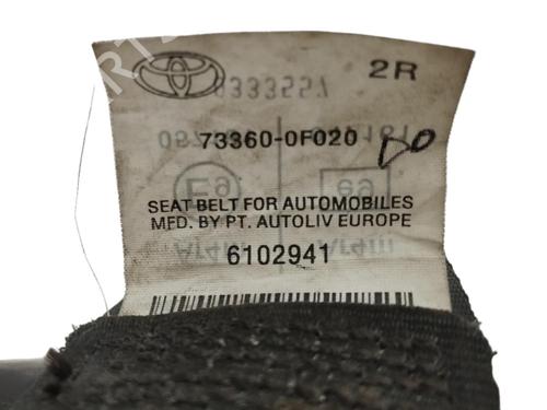 Rear right seatbelt TOYOTA VERSO (_R2_)  | BP16187764I28 