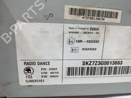 Radio SKODA ROOMSTER (5J7) 1.4 | BP9271285E6 