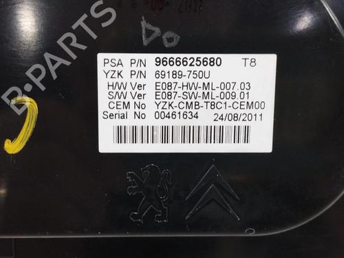 Instrument cluster PEUGEOT 3008 I MPV (0U_)  | BP17244032C47 