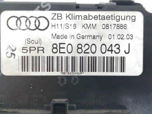 Climate control AUDI A4 B6 (8E2) 2.5 TDI quattro | BP10509578I5 