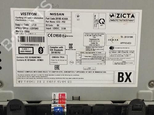 Radio NISSAN X-TRAIL III (T32_, T32R, T32RR)  | BP17323418E6 