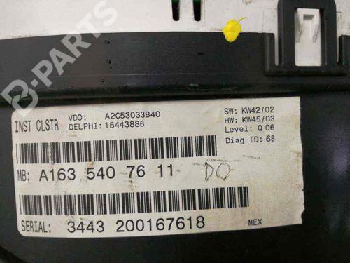 Instrument cluster MERCEDES-BENZ M-CLASS (W163) ML 400 CDI (163.128) | BP4701395C47 