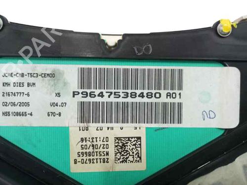 Instrument cluster PEUGEOT 307 SW (3H) 1.6 HDI 90 | BP23577397C47 