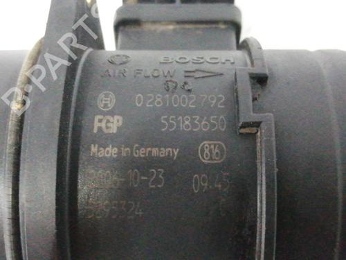 Mass air flow sensor FIAT STILO (192_) 1.9 D Multijet | BP12428096M95 